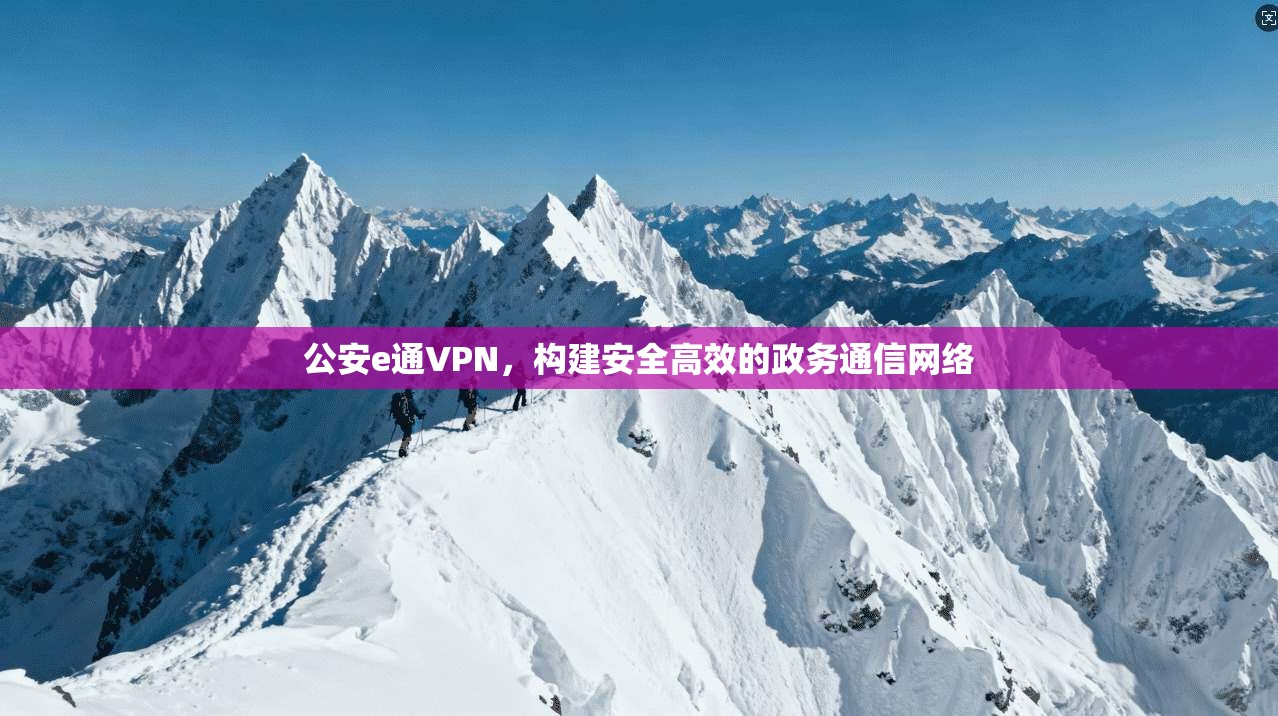 公安e通VPN，构建安全高效的政务通信网络