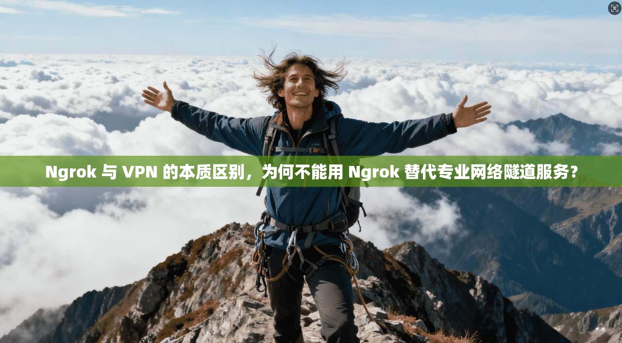 Ngrok 与 VPN 的本质区别，为何不能用 Ngrok 替代专业网络隧道服务？