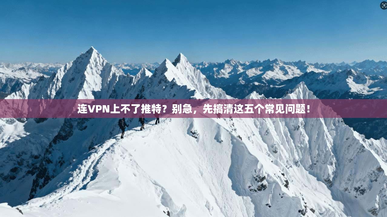 连VPN上不了推特？别急，先搞清这五个常见问题！