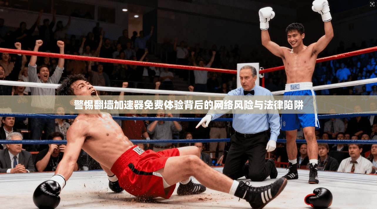 警惕翻墙加速器免费体验背后的网络风险与法律陷阱
