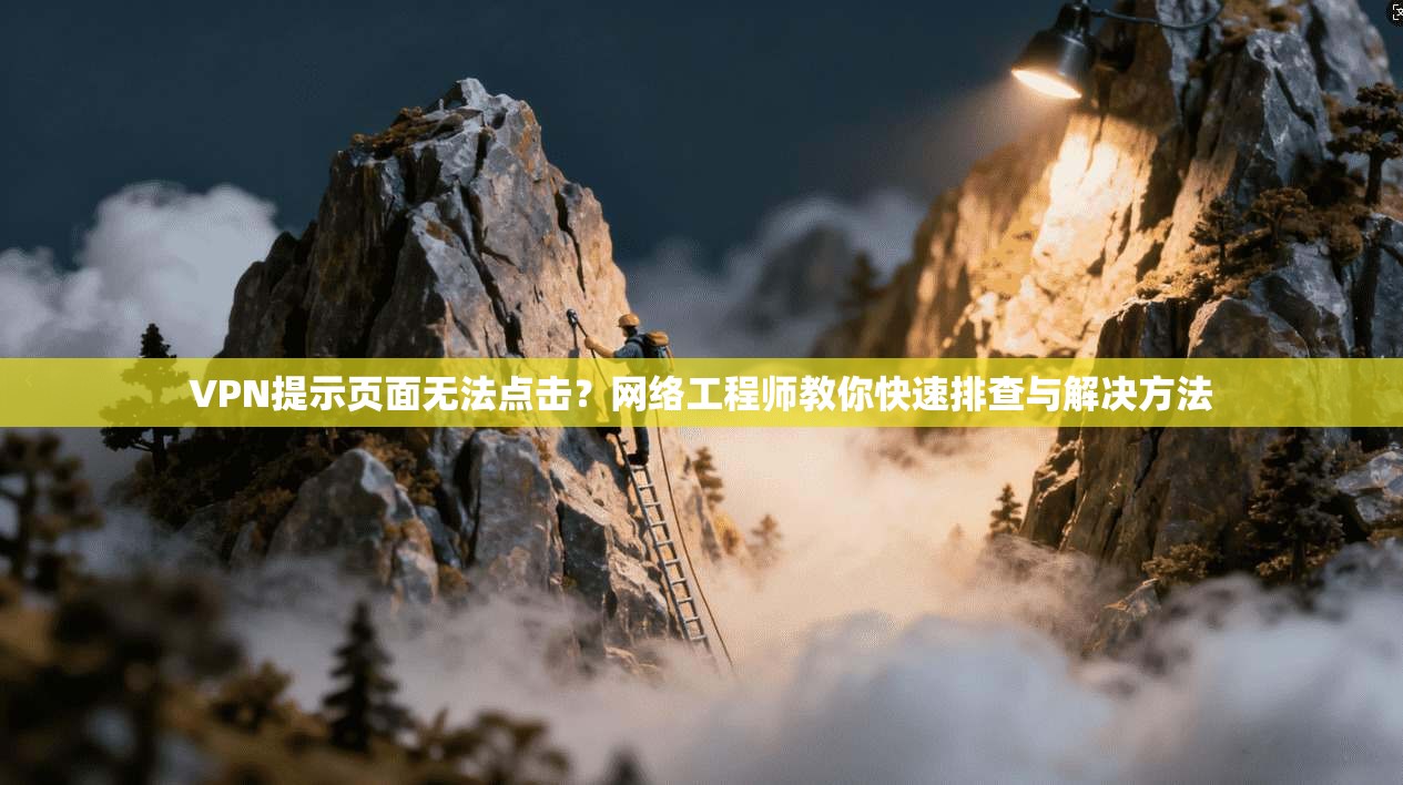 VPN提示页面无法点击？网络工程师教你快速排查与解决方法