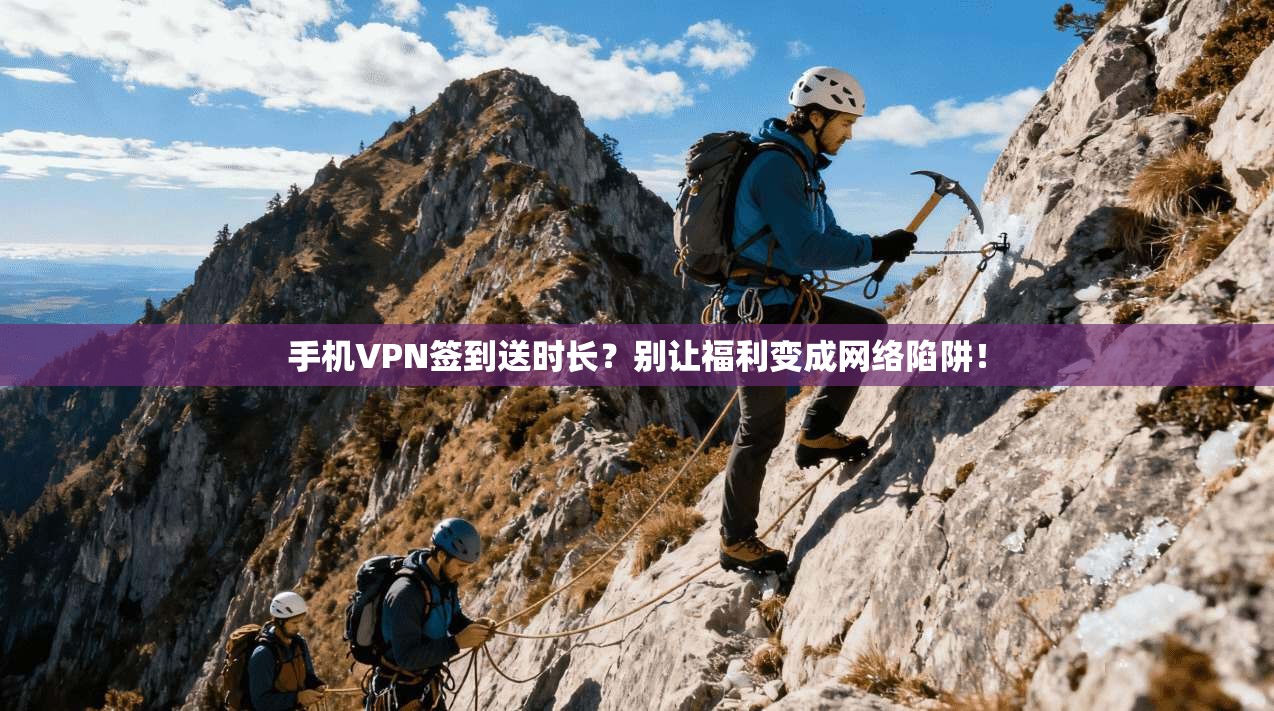 手机VPN签到送时长？别让福利变成网络陷阱！