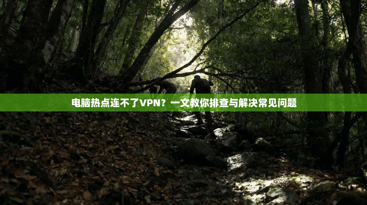 电脑热点连不了VPN？一文教你排查与解决常见问题